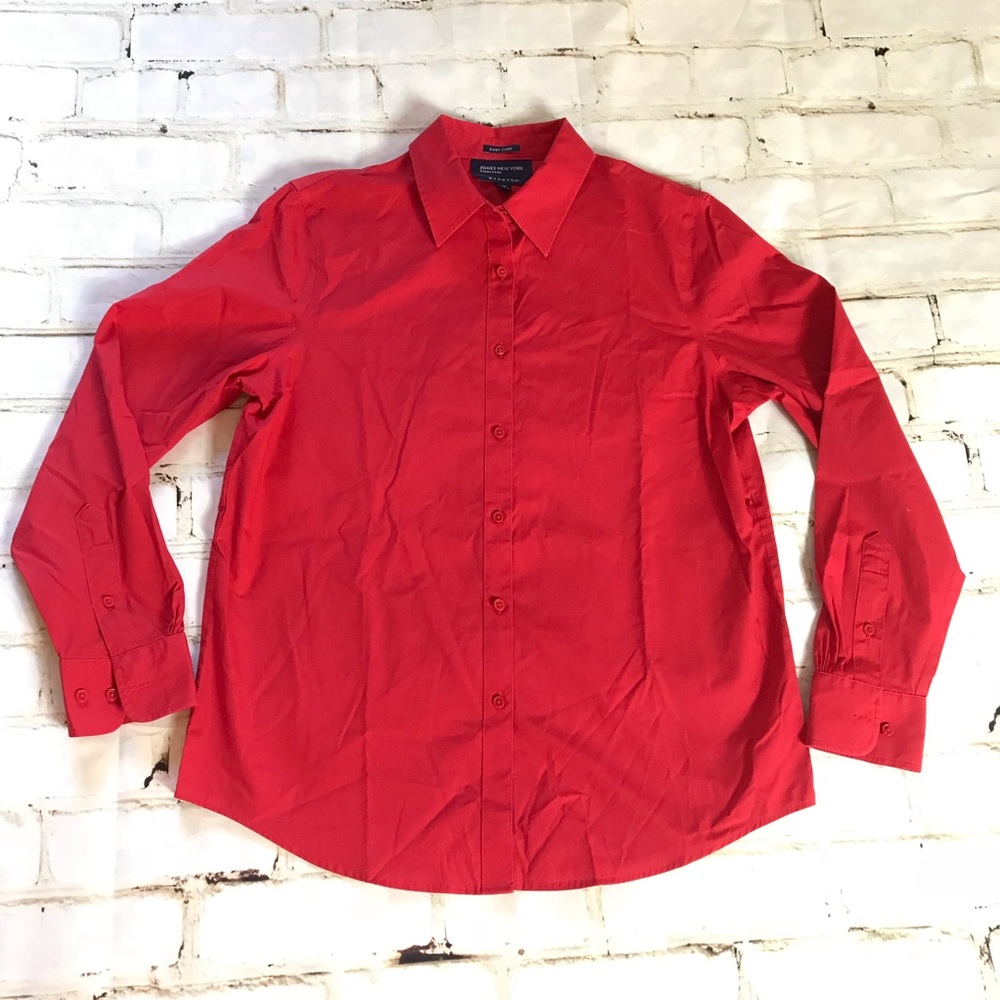 Jones New York easy care stretch button down shirt